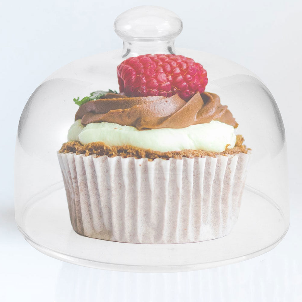 Plastic Dome Clear - 2 Pezzi Copertura per Torta Rotonda