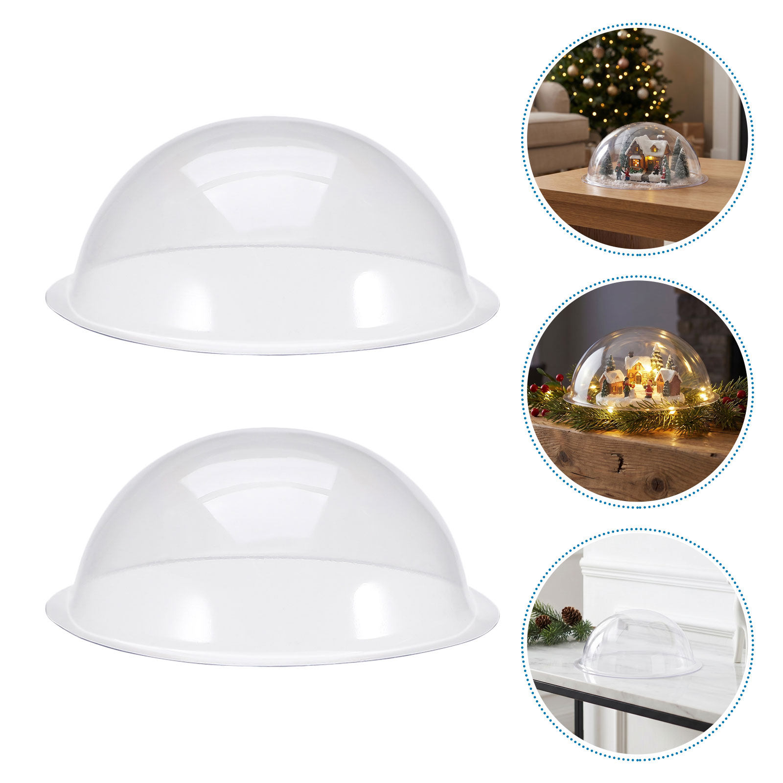 Plastic Dome Clear - 18 Pezzi di Cupole Trasparenti in